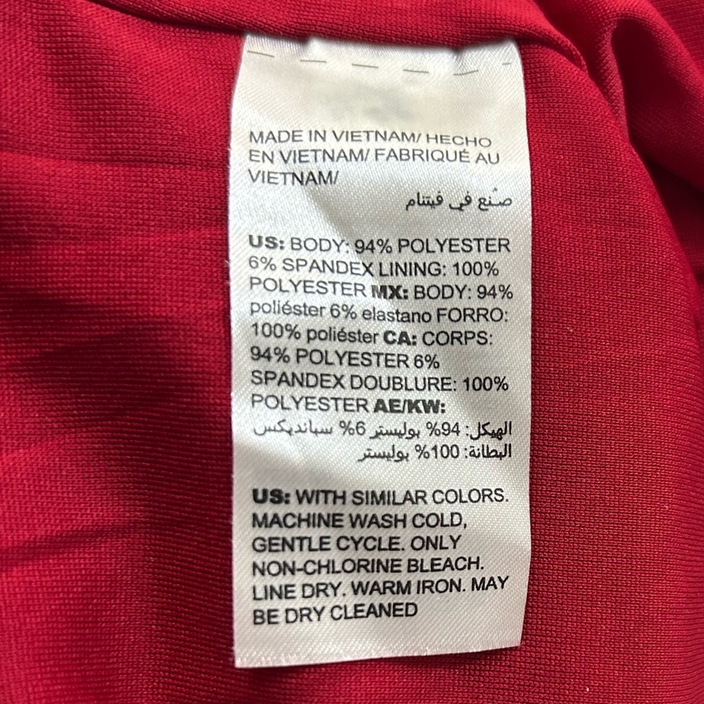 NEW Chico's Kimono Sleeve Dress Sz 3 16-18 Red Closet Essential Minimalist - Picture 12 of 14